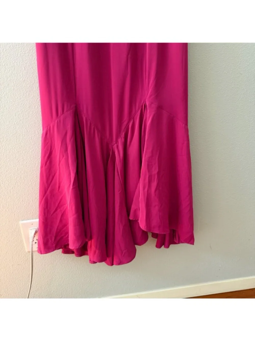 Abercrombie & Fitch Mermaid Slip Maxi Dress Gown Pink XL